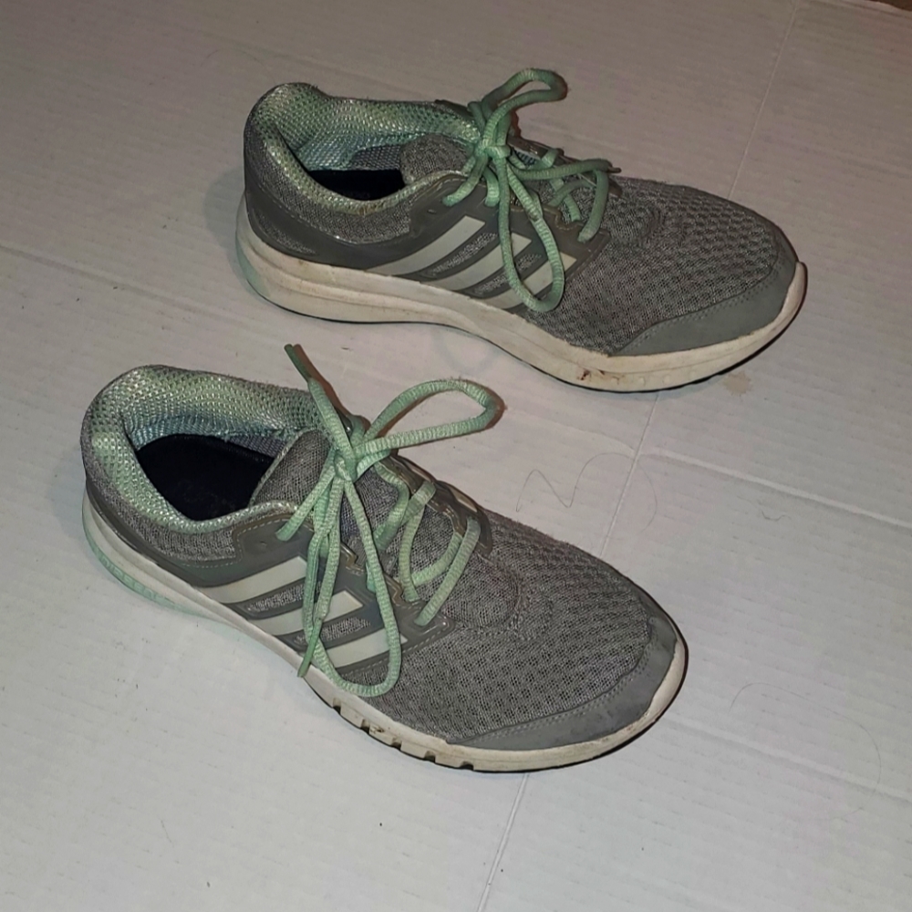 Adidas Galaxy Elite FF Running Shoes Grey/Lite Green Sneakers
